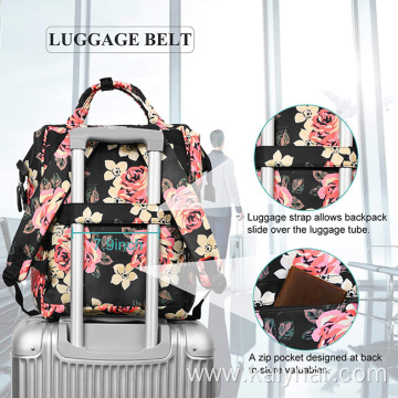 Flower Printed School Bags Causal Travel Backpack